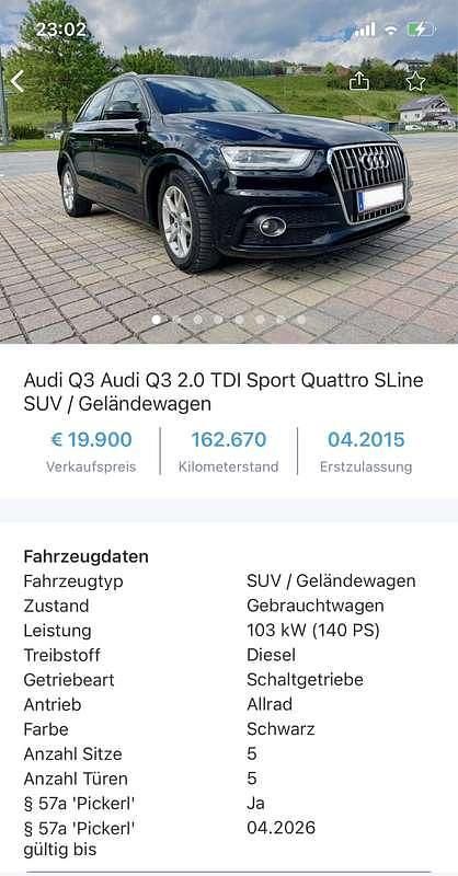 Gebraucht Audi Q3 Sport 140 PS (102 kW) 2015 SUV
