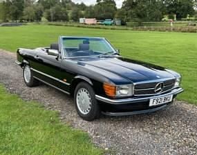Schwarz Gebraucht 1988 Mercedes SL300 Cabrio | € 37.640 - Bild 1/4