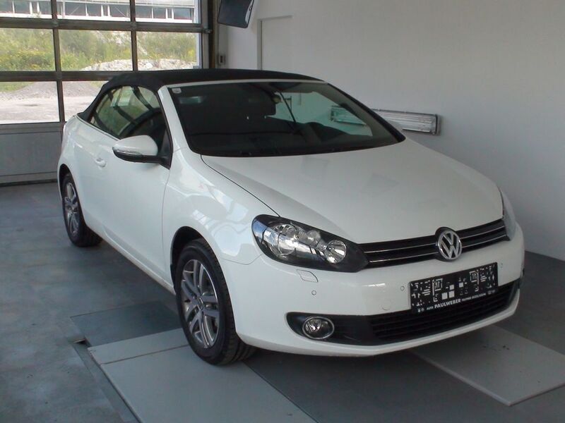 Gebraucht VW Golf Cabriolet 105 PS (77 kW) 2011 Weiß Cabrio