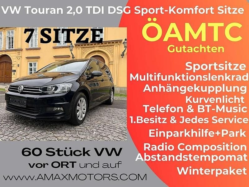 Schwarz Gebraucht 2020 VW Touran Van / Kleinbus | € 17.400 (Fairer Preis) - Bild 1/4