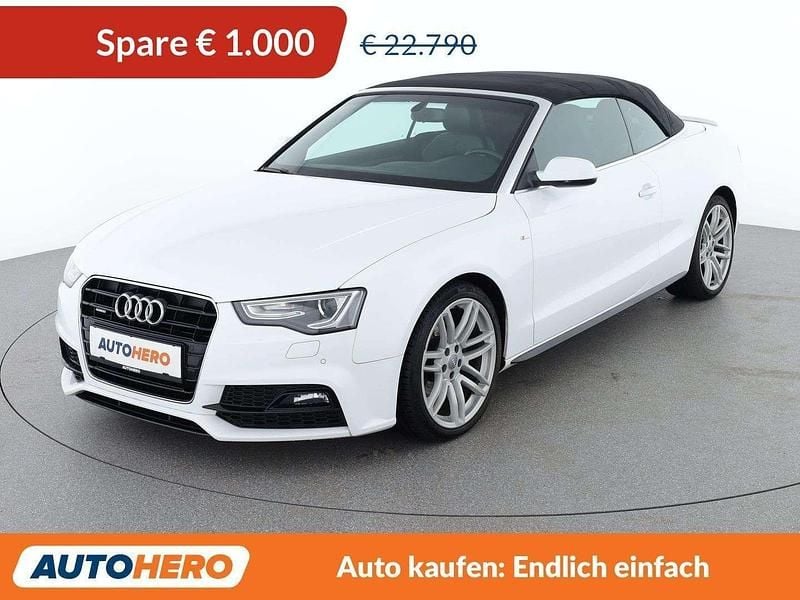 Gebraucht Audi A5 Cabriolet S-Line 190 PS (139 kW) 2016 Weiß Cabrio