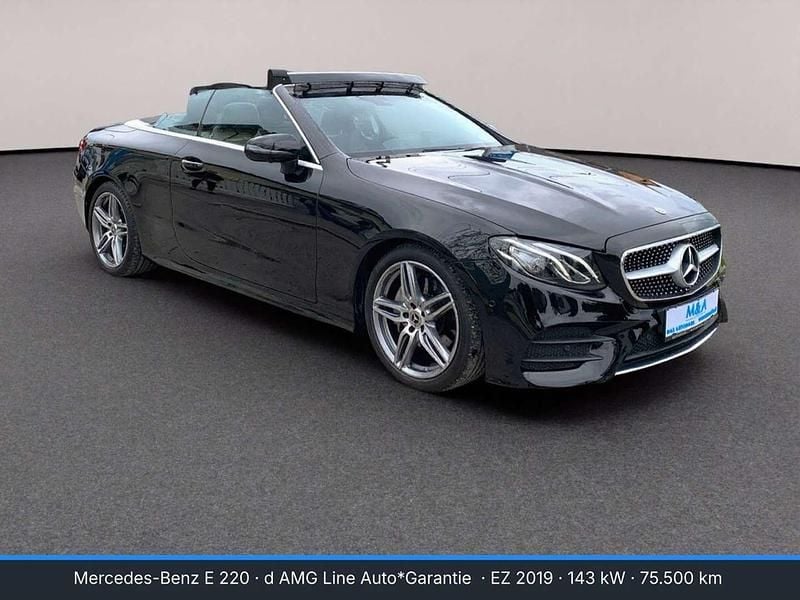 Gebraucht Mercedes E220 AMG line 194 PS (142 kW) 2019 Schwarz Cabrio