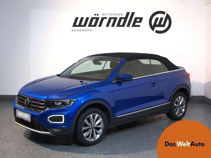 Mittelblau metallic Gebraucht 2021 VW T-Roc Cabriolet Style Cabrio | € 25.850 (Etwas zu teuer) - Bild 1/4