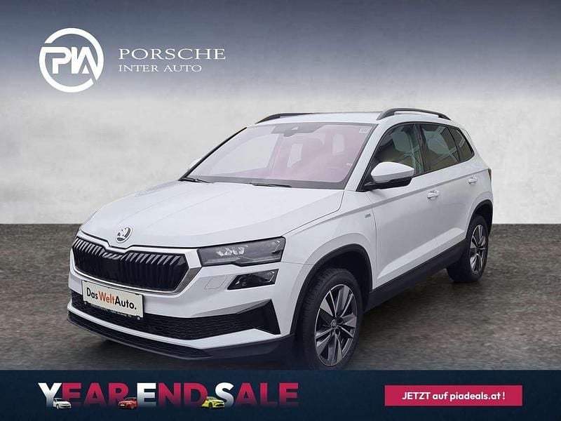 Weiss metallic Gebraucht 2022 Skoda Karoq Ambition SUV | € 27.990 (Etwas zu teuer) - Bild 1/4