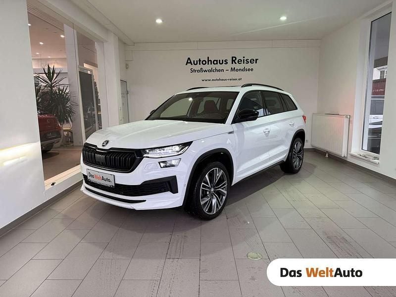 Gebraucht Skoda Kodiaq SportLine 150 PS (110 kW) 2023 Weiss  metallic SUV