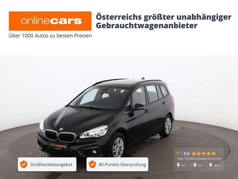 Schwarz Gebraucht 2016 BMW 218 Gran Tourer Advantage Van / Kleinbus | € 10.290 (Fairer Preis) - Bild 1/4