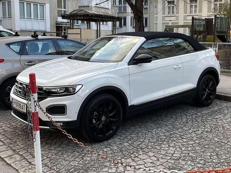 Weiß Gebraucht 2021 VW T-Roc Cabriolet R-line Cabrio | € 21.500 (Superpreis) - Bild 1/4