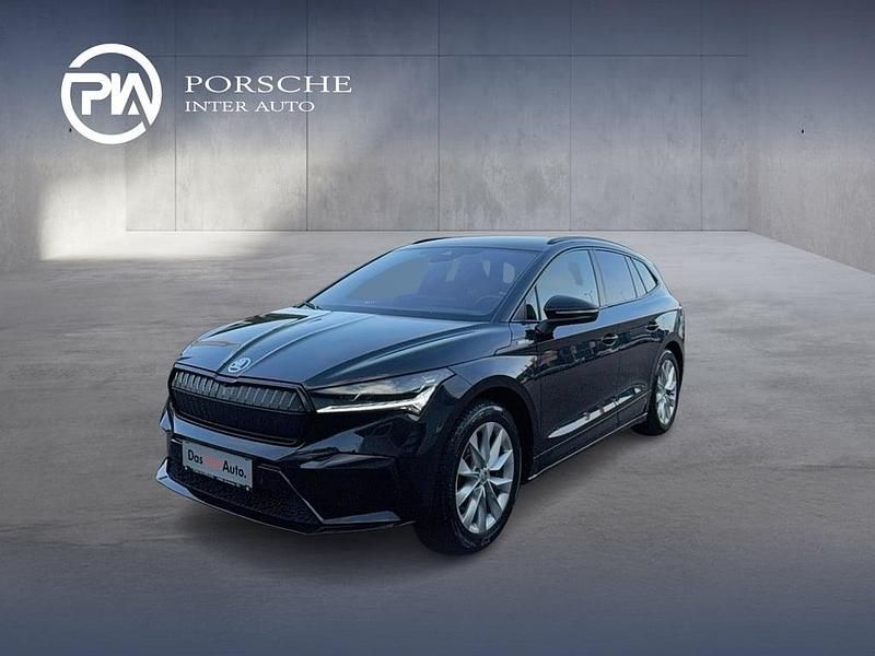 Schwarz metallicperleffektno Gebraucht 2022 Skoda Enyaq iV SportLine SUV | € 29.990 (Etwas zu teuer) - Bild 1/4