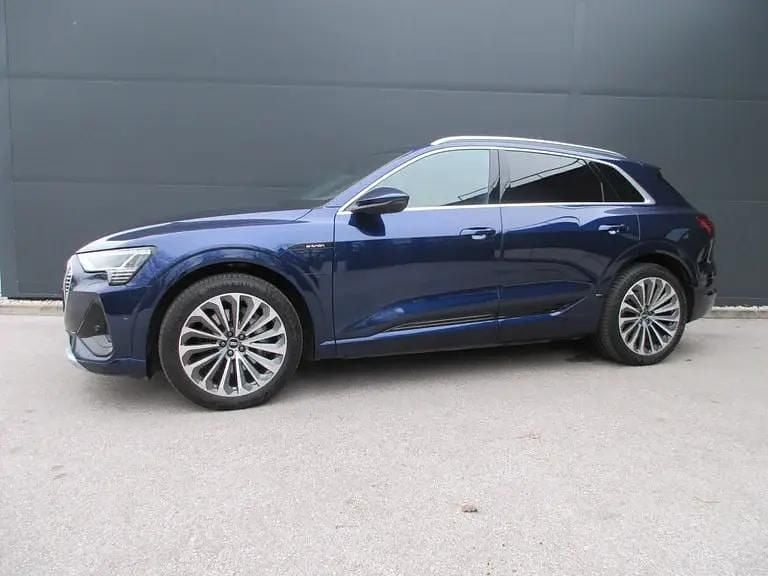 Gebraucht Audi e-tron S-Line 300 kW (408 PS) 2021 Mittelblau  metallic SUV