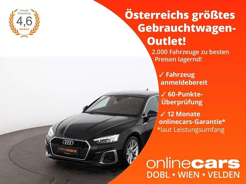 Schwarz Gebraucht 2021 Audi A5 Sportback S-Line Kleinwagen | € 34.140 (Guter Preis) - Bild 1/4