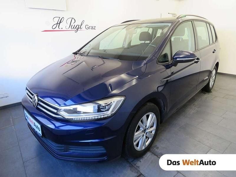 Gebraucht VW Touran Comfortline 150 PS (110 kW) 2020 Blau Van / Kleinbus