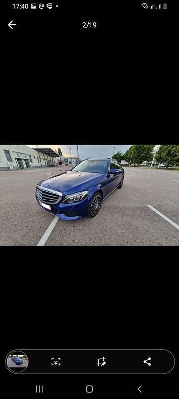 Blau Gebraucht 2018 Mercedes C220 Limousine | € 27.490 (Fairer Preis) - Bild 1/4
