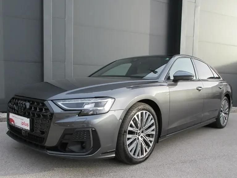 Mittelgrau metallicperleffekt Gebraucht 2024 Audi A8 Ambiente Limousine | € 77.990 - Bild 1/4