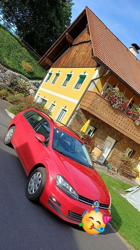 Rot Gebraucht 2014 VW Golf VII Comfortline Kombi | € 9.800 (Fairer Preis) - Bild 1/4