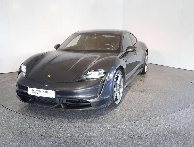 Mittelgrau metallic Gebraucht 2021 Porsche Taycan Turbo Limousine | € 84.900 (Superpreis) - Bild 1/4