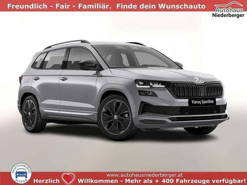 Silber Neu 2025 Skoda Karoq SportLine SUV | € 37.162 (Guter Preis) - Bild 1/4