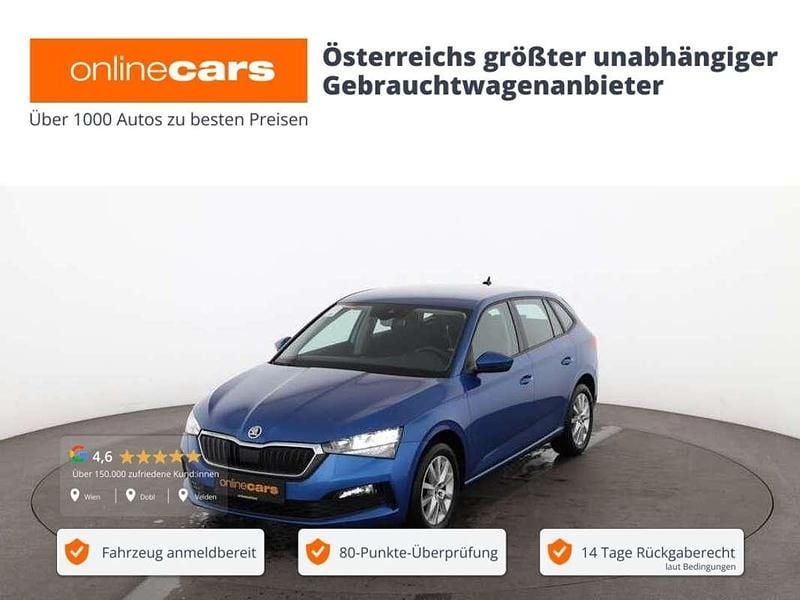 Blau Gebraucht 2020 Skoda Scala Ambition Kleinwagen | € 14.990 (Fairer Preis) - Bild 1/4