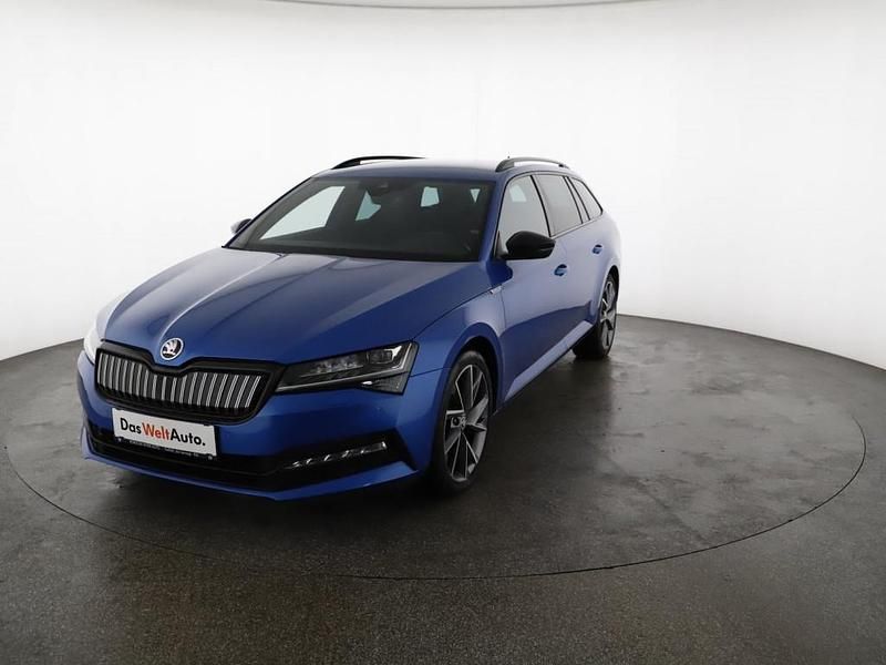 Blau Gebraucht 2021 Skoda Superb SportLine Kombi | € 24.990 (Fairer Preis) - Bild 1/4