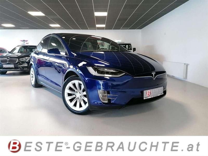 Blau Gebraucht 2017 Tesla Model X SUV | € 36.910 - Bild 1/4