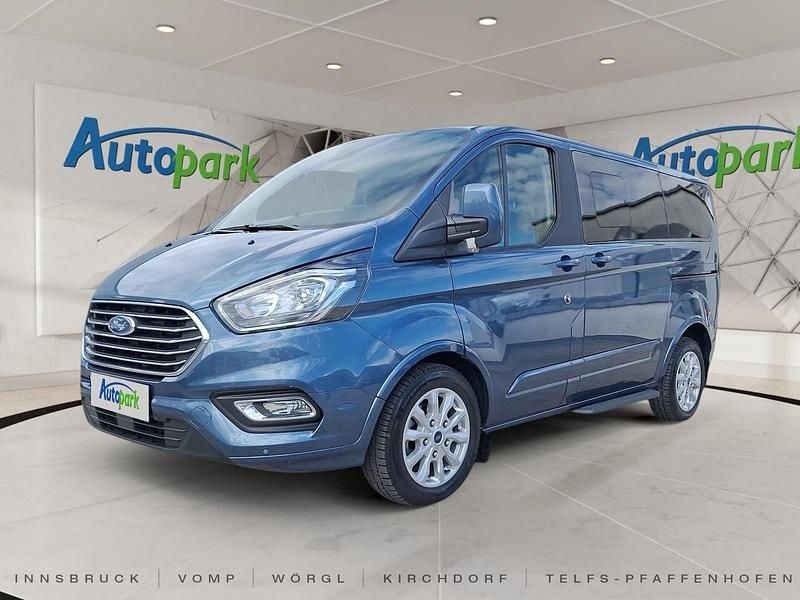 Blau Gebraucht 2022 Ford Tourneo Custom Titanium Van | € 46.990 - Bild 1/4