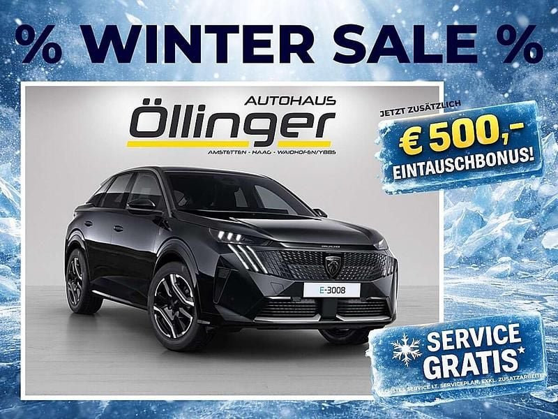 Gebraucht Peugeot e-3008 GT 156 kW (213 PS) 2025 Schwarz SUV