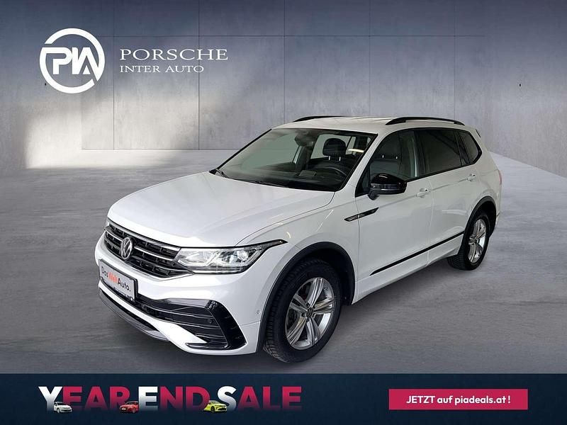 Weiss metallicperleffekt Gebraucht 2022 VW Tiguan Allspace R-line SUV | € 39.950 (Fairer Preis) - Bild 1/4