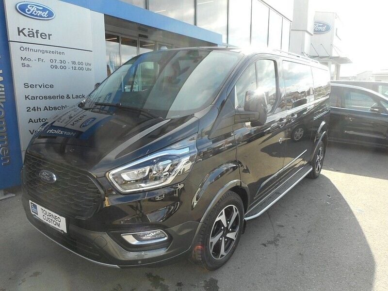 Obsisdian schwarz metallic Gebraucht 2021 Ford Tourneo Custom Active Van | € 68.900 - Bild 1/4