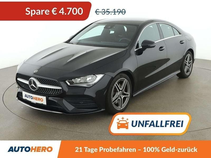 Schwarz Gebraucht 2021 Mercedes CLA220 AMG line Limousine | € 30.490 (Superpreis) - Bild 1/3