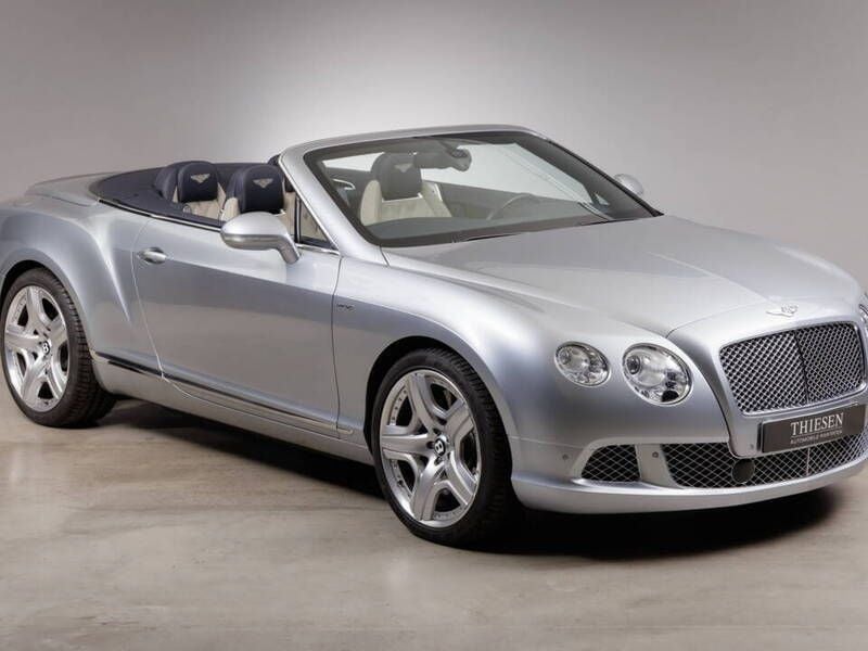 Gebraucht Bentley Continental GT Convertible 575 PS (422 kW) 2014 Silber Cabrio