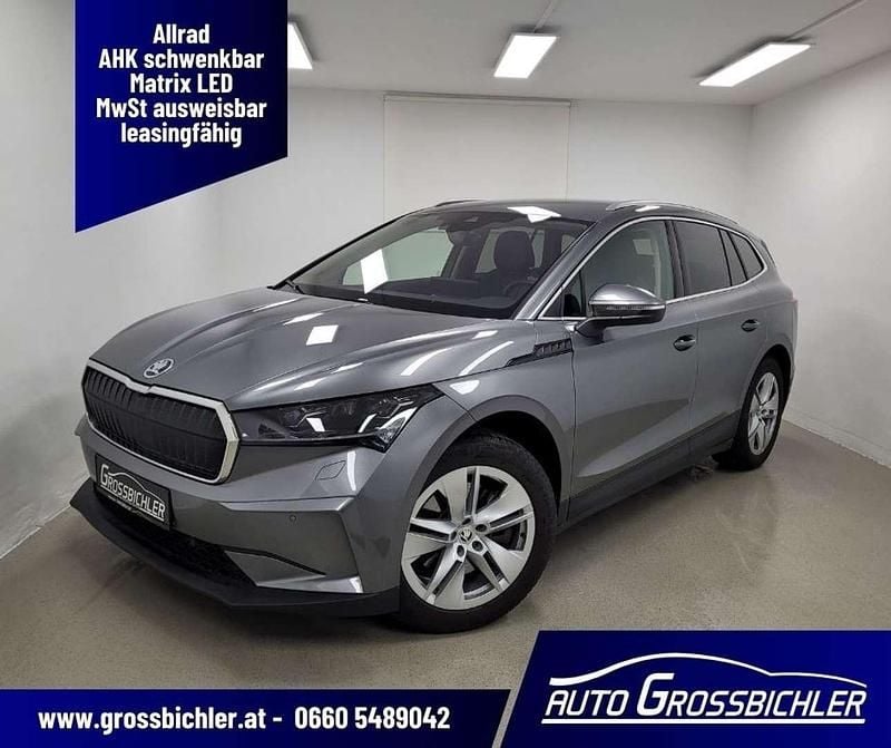Schwarz Gebraucht 2023 Skoda Enyaq iV SUV | € 39.450 (Fairer Preis) - Bild 1/4