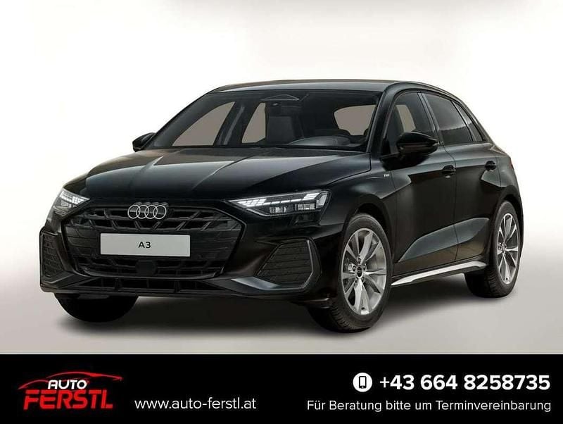 Neu Audi A3 S-Line 150 PS (110 kW) 2025 Schwarz Limousine