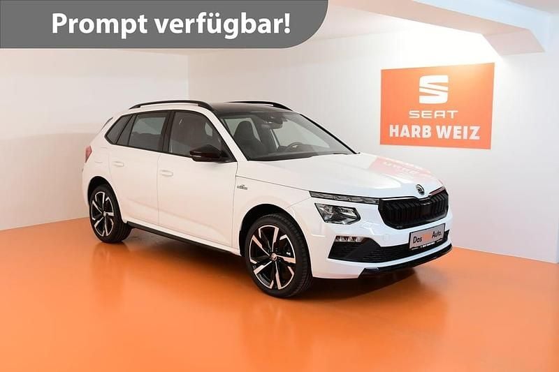 Weiss normal Gebraucht 2024 Skoda Kamiq Monte Carlo SUV | € 28.880 (Etwas zu teuer) - Bild 1/4