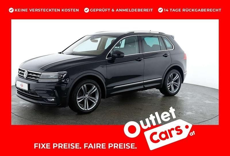 Schwarz metallic Gebraucht 2019 VW Tiguan Highline SUV | € 29.900 (Guter Preis) - Bild 1/4
