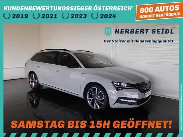 Grau Gebraucht 2021 Skoda Superb SportLine Kombi | € 24.880 (Etwas zu teuer) - Bild 1/4