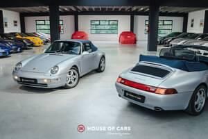 Silber Gebraucht 1995 Porsche 911 Carrera 4 Cabriolet Cabrio | € 89.900 - Bild 1/4