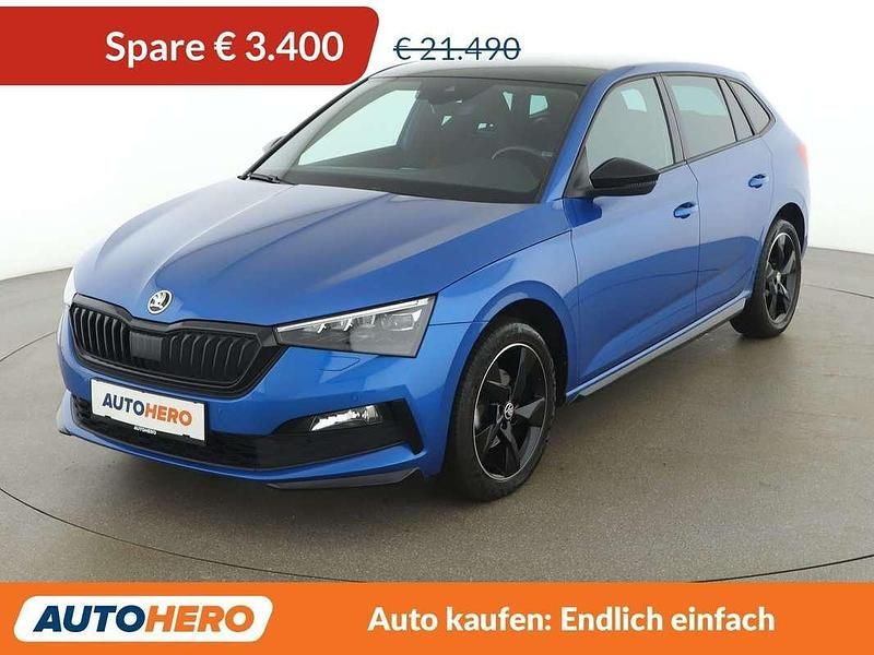 Blau Gebraucht 2020 Skoda Scala Monte Carlo Kleinwagen | € 18.090 (Fairer Preis) - Bild 1/3