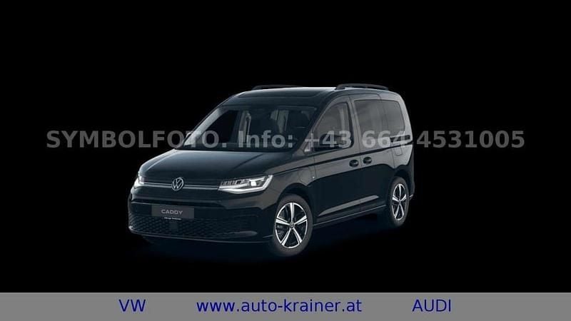Neu VW Caddy Dark Label 150 PS (110 kW) 2025 Schwarz Van / Kleinbus