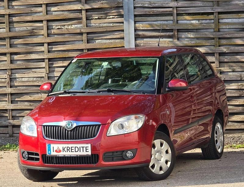 Rot Gebraucht 2008 Skoda Fabia Ambiente Kleinwagen | € 1.500 (Fairer Preis) - Bild 1/4