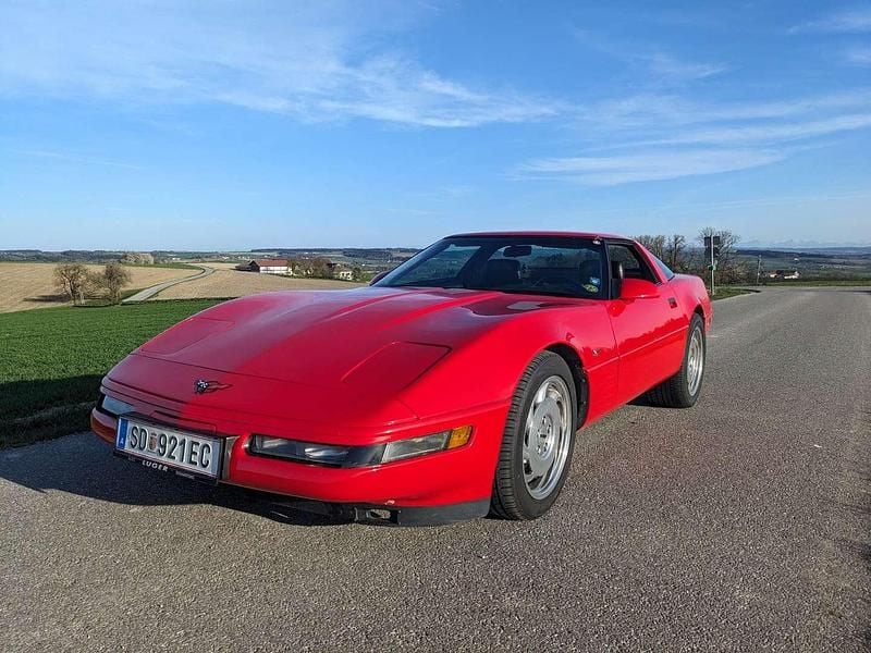 Rot Gebraucht 1993 Corvette C4 Kleinwagen | € 21.500 - Bild 1/4