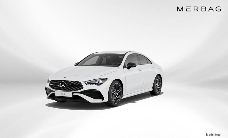 Polarweiß Gebraucht 2024 Mercedes CLA180 AMG line Limousine | € 41.990 (Teuer) - Bild 1/4