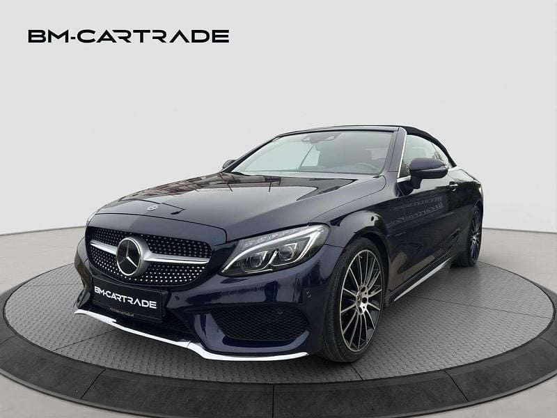 Blau Gebraucht 2017 Mercedes C220 AMG line Cabrio | € 31.900 (Etwas zu teuer) - Bild 1/4