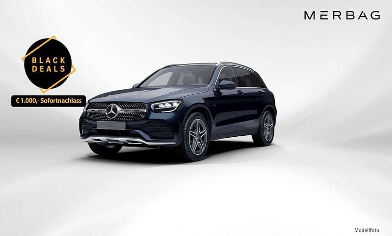 Blau Gebraucht 2021 Mercedes GLC300e SUV | € 39.990 (Etwas zu teuer) - Bild 1/3