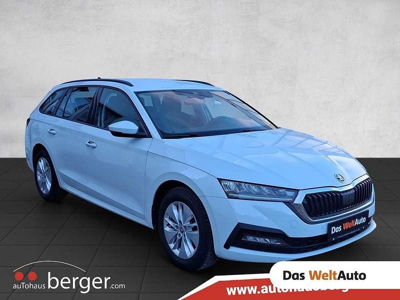 Weiss metallic Gebraucht 2022 Skoda Octavia Ambition Kombi | € 20.900 (Fairer Preis) - Bild 1/4