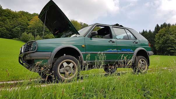 Verkauft VW Golf Country Golf 2 syncro., gebraucht 1991, 215.968 km in  Weißenkirchen im ...