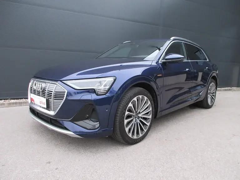 Gebraucht Audi e-tron S-Line 300 kW (408 PS) 2021 Mittelblau  metallic SUV