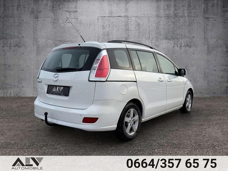 Gebraucht Mazda 5 Comfort 110 PS (80 kW) 2010 Weiß Van / Kleinbus