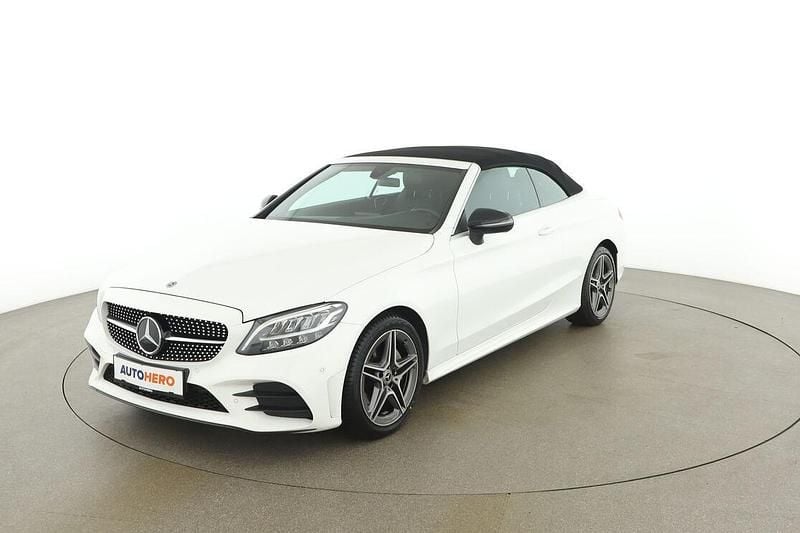 Weiß Gebraucht 2018 Mercedes C200 AMG line Cabrio | € 28.190 (Superpreis) - Bild 1/3