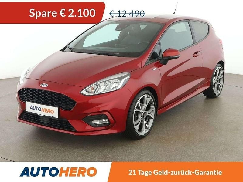 Rot Gebraucht 2018 Ford Fiesta ST-Line Kleinwagen | € 10.390 (Fairer Preis) - Bild 1/3