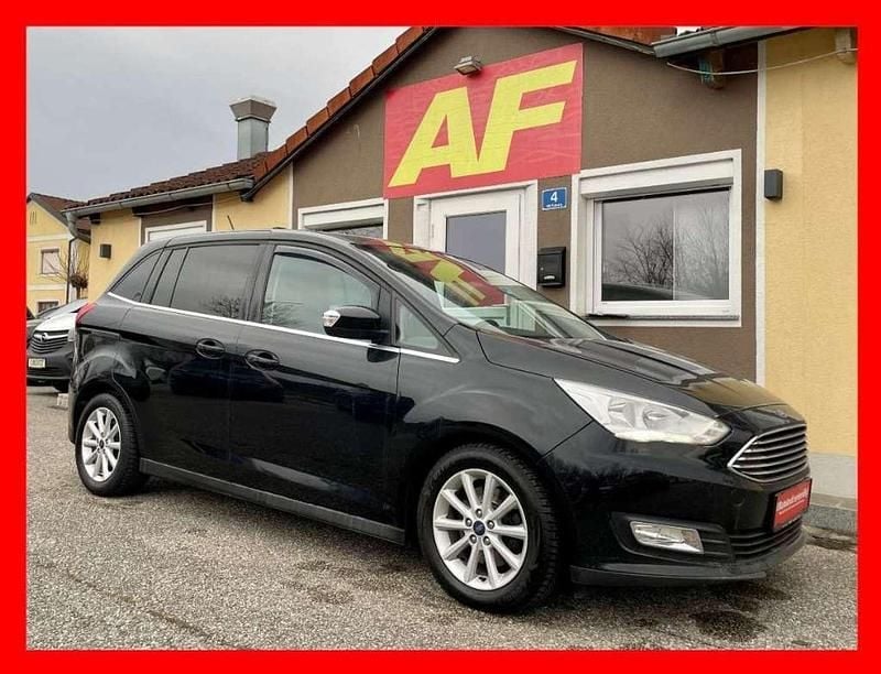 Schwarz Gebraucht 2017 Ford Grand C-Max Titanium Van / Kleinbus | € 11.880 (Teuer) - Bild 1/4