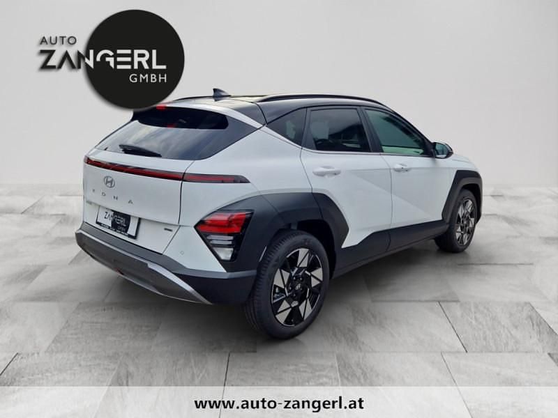 Gebraucht Hyundai Kona GO! 170 PS (125 kW) 2023 Atlas white / schwarz SUV